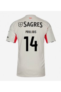 Fotbalové Dres Benfica Vangelis Pavlidis #14 Venkovní Oblečení 2025-26 Krátký Rukáv